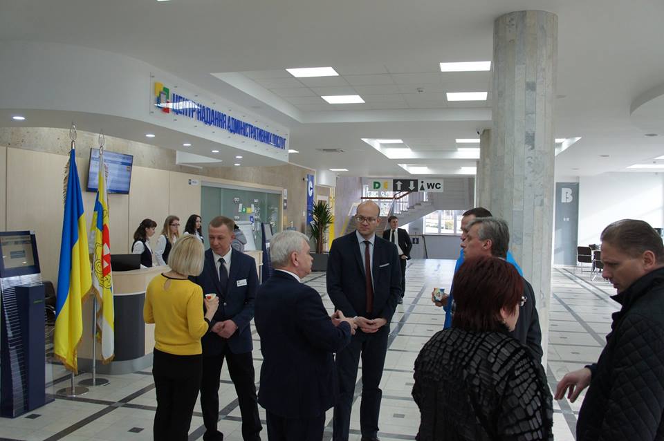 Рівненський регіональний ЦНАП відвідали Папенхайм Домінік, Ігор Коліушко, Тарас Журавель, Олексій, Томкова, Олександр Каменчук, Ольга Калініченко