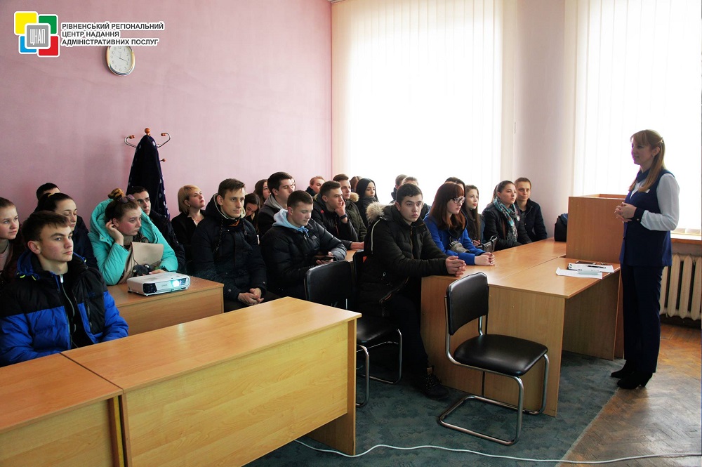 Сьогодні, 29 березня 2018 року, державним реєстратором відділу державної реєстрації юридичних осіб та фізичних осіб-підприємців було проведено лекцію на тему: «Державна реєстрація юридичних осіб та фізичних осіб-підприємців»