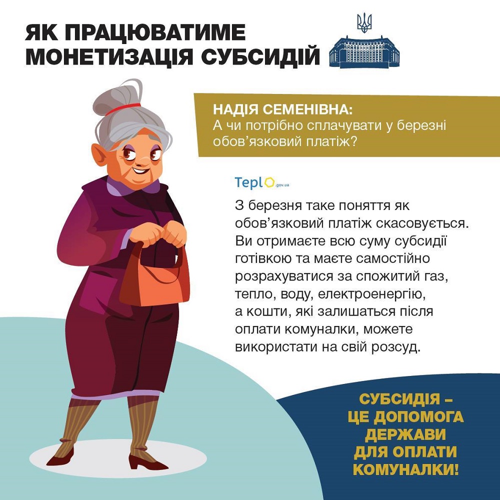 Як працюватиме монетизація субсидій