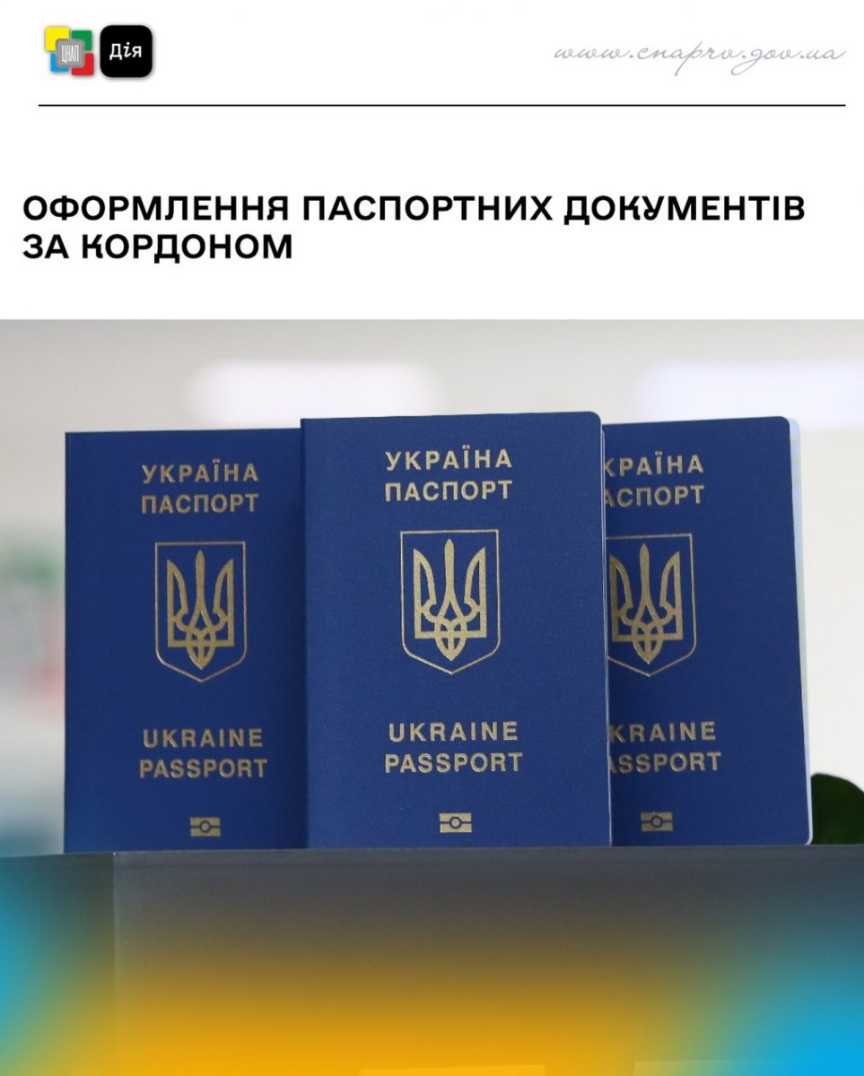 Три паспорти громадянина України для виїзду за кордон